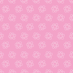 Fototapeta na wymiar abstract floral Seamless pattern on pink background. For prints, greeting cards, invitations, wedding, birthday, party, Valentine's day.