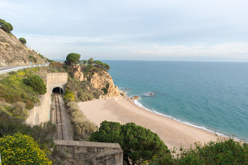 Obraz premium The coast in Calella, Costa Brava, Girona, Spain