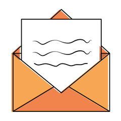 mail envelope isolated icon