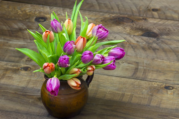 tulips in a vase