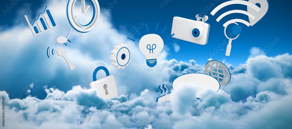 Poster composite image of various internet icons