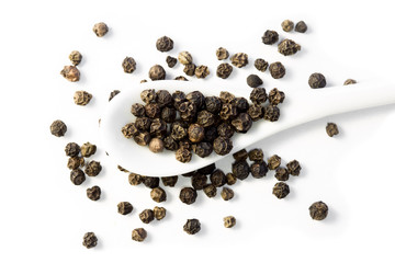 Black pepper dry isolated