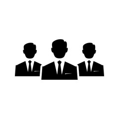 Businessman men vector icon