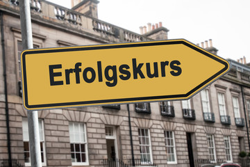 Obraz premium Schild 238 - Erfolgskurs