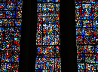 Reims, France - july 25 2016 : Notre Dame cathedral