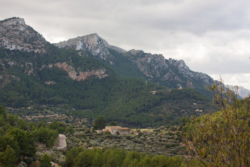 Sierra de Tramuntana mountains near Estellencs village. Majorca, Spain