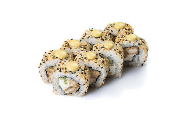 Sushi Roll set on isolated on white background. Sushi food.