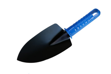 Garden shovel on a white background.