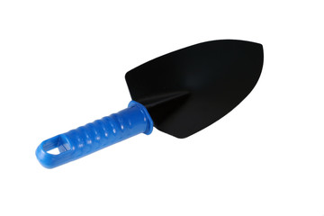 Garden shovel on a white background.