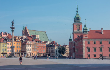 Fototapeta premium View of the Old town in Warsaw, Poland