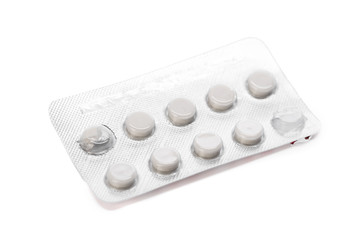 Pills isolated on white