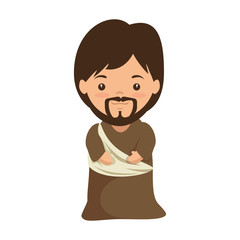 cute saint joseph character