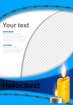 Vector illustration for the Holocaust Remembrance Day.