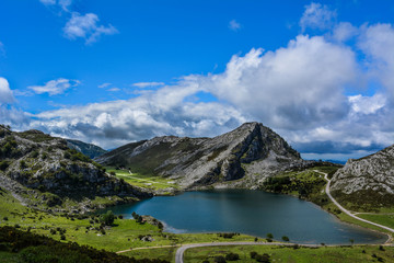 Naklejka na ściany i meble Lake of Covadonga - Asturias/Spain