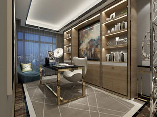 3d render working room