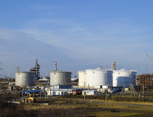 Tank the vertical steel. Capacities for storage of oil, gasoline, kerosene, the diesel and other liquids.