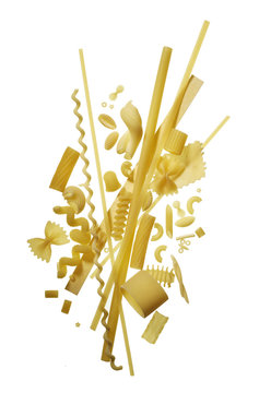 Various types of pasta