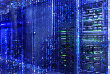 blade storage supercomputer of data center binary code