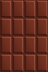 Naklejka premium Milk chocolate seamless pattern