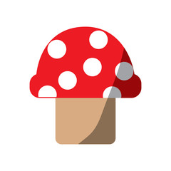 video game mushroom entertaining element play vector illustration shadow image