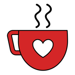 coffee cup with heart