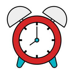 alarm time clock isolated icon