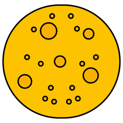 Fototapeta premium moon night isolated icon