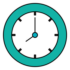 time clock isolated icon