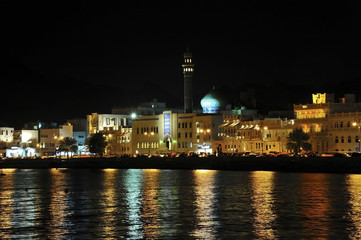 Mutrah at Night, Muscat, Sultanate of Oman