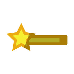 Obraz premium video game bar progress with star vector illustration shadow image