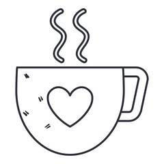 coffee cup with heart