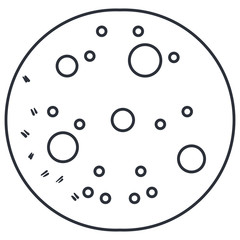 moon night isolated icon