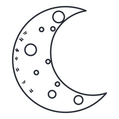 moon night isolated icon