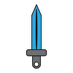 Fototapeta premium video game sword battle icon vector illustration