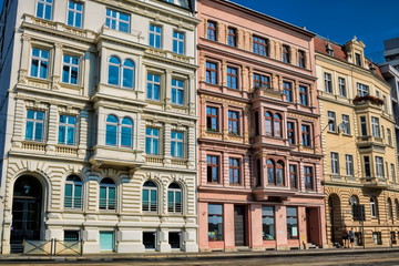 Fototapeta na wymiar Wroclaw, Sanierte Altbauten