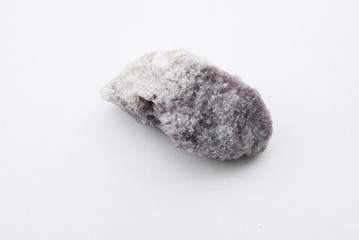rubellit mineral isolated over white