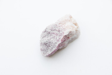 rubellit mineral isolated over white