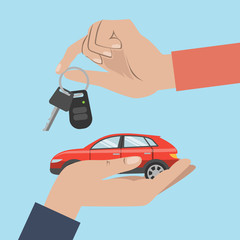 Fototapeta premium People buy car.