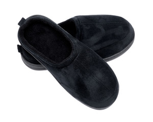 Warm, cozy and comfortable slippers isolated on white background