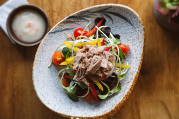  Vegetable and Tuna Salad for health.