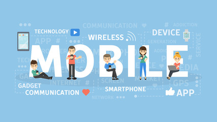 Mobile concept illustration.