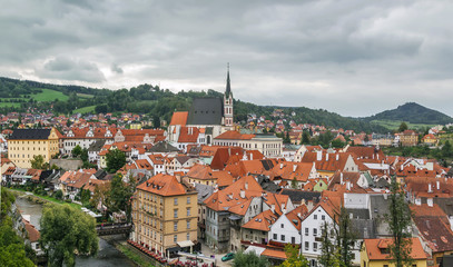 Naklejka na ściany i meble view of Cesky Krumlov, Czech republic