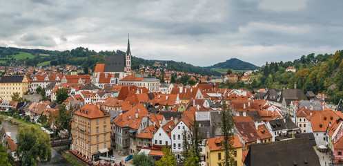 Fototapeta premium view of Cesky Krumlov, Czech republic