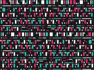 Glitch background. Signal error pixel mosaic. Vector illustration