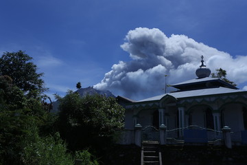 Mount Sinabung Eruption, North Sumatra Indonesia