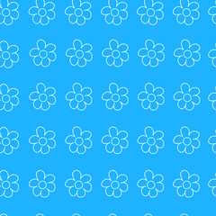 abstract floral Seamless pattern on blue background. For prints, greeting cards, invitations, wedding, birthday, party, Valentine's day.