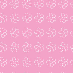 abstract floral Seamless pattern on pink background. For prints, greeting cards, invitations, wedding, birthday, party, Valentine's day.
