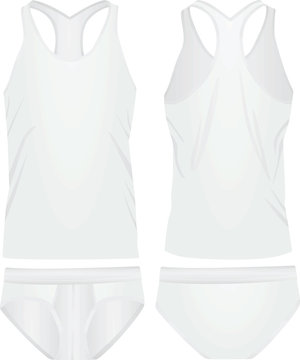 White underwear. vector illustration