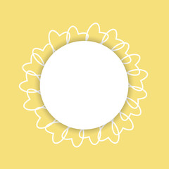 romantic frame with hearts. For prints, cards, invitations, birthday, holidays, party, celebration, wedding, Valentine's day.