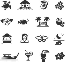 Holiday and Summer icons